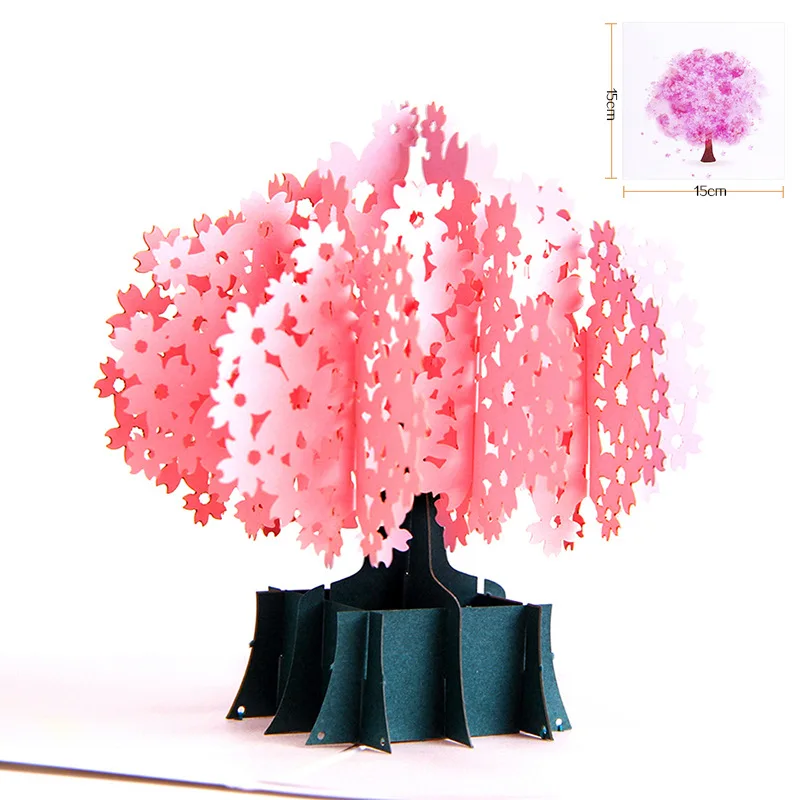 Leighton Road Teachers' Day Stereoscopic Greeting Cards 3D Creative Thank-You Card Teacher's Day Blessing Card Customizable Colo