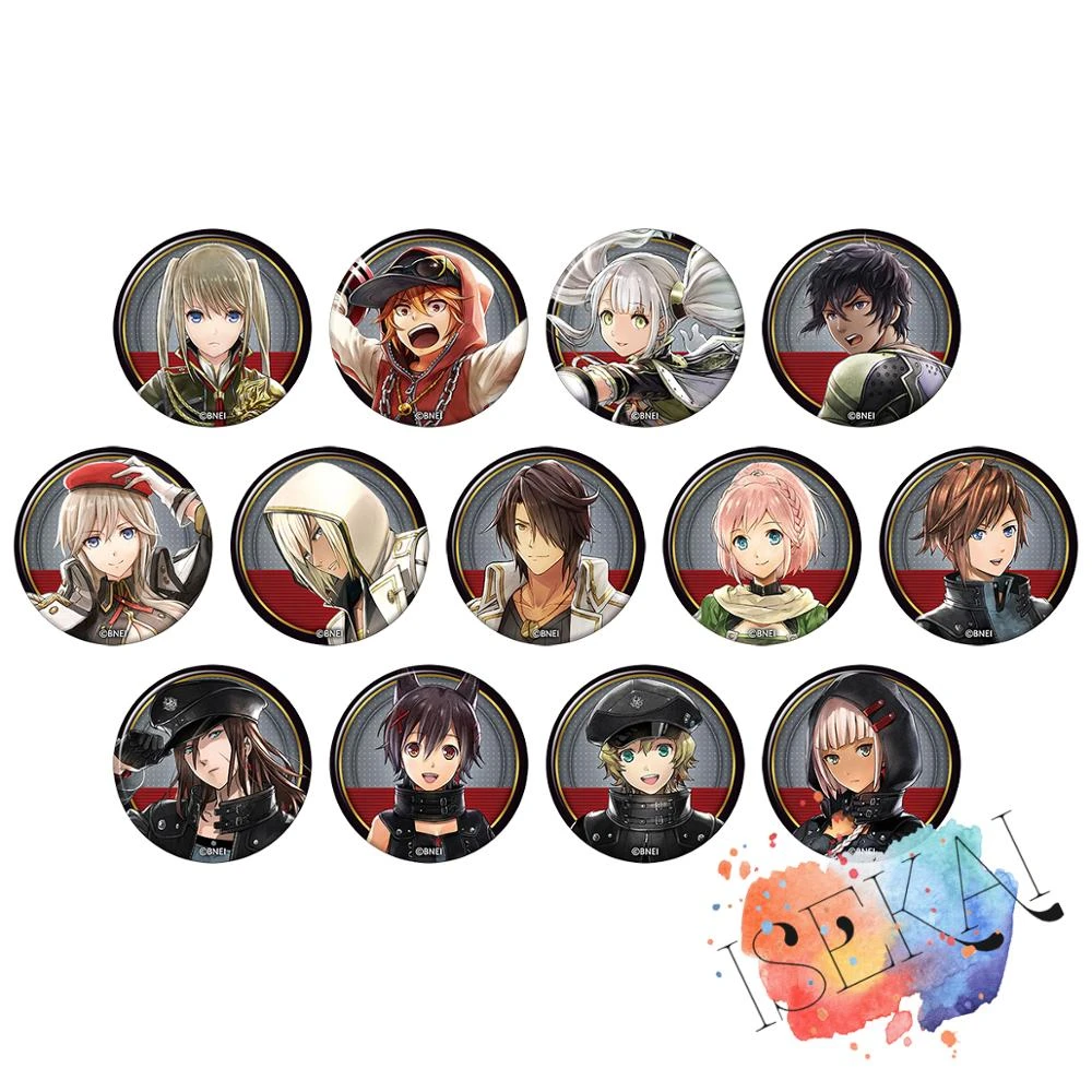 50mm God Eater Resonant Ops Anime Badge Romeo Cagetsu Nana Canon Soma Schicksal Kouta Amemiya Rindo Metal Badge Brooch Pins Brooches Aliexpress