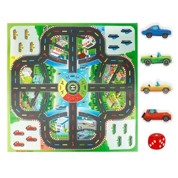 

Children Educational Toys Kids Baby Play Mat Car Flying Chess Racing Game Pad 72XC