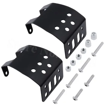 

2-Pack Stainless Steel Metal Axle Skid Plate Protection Case for Axial SCX10 1/10 RC Crawler Car (silver&black)