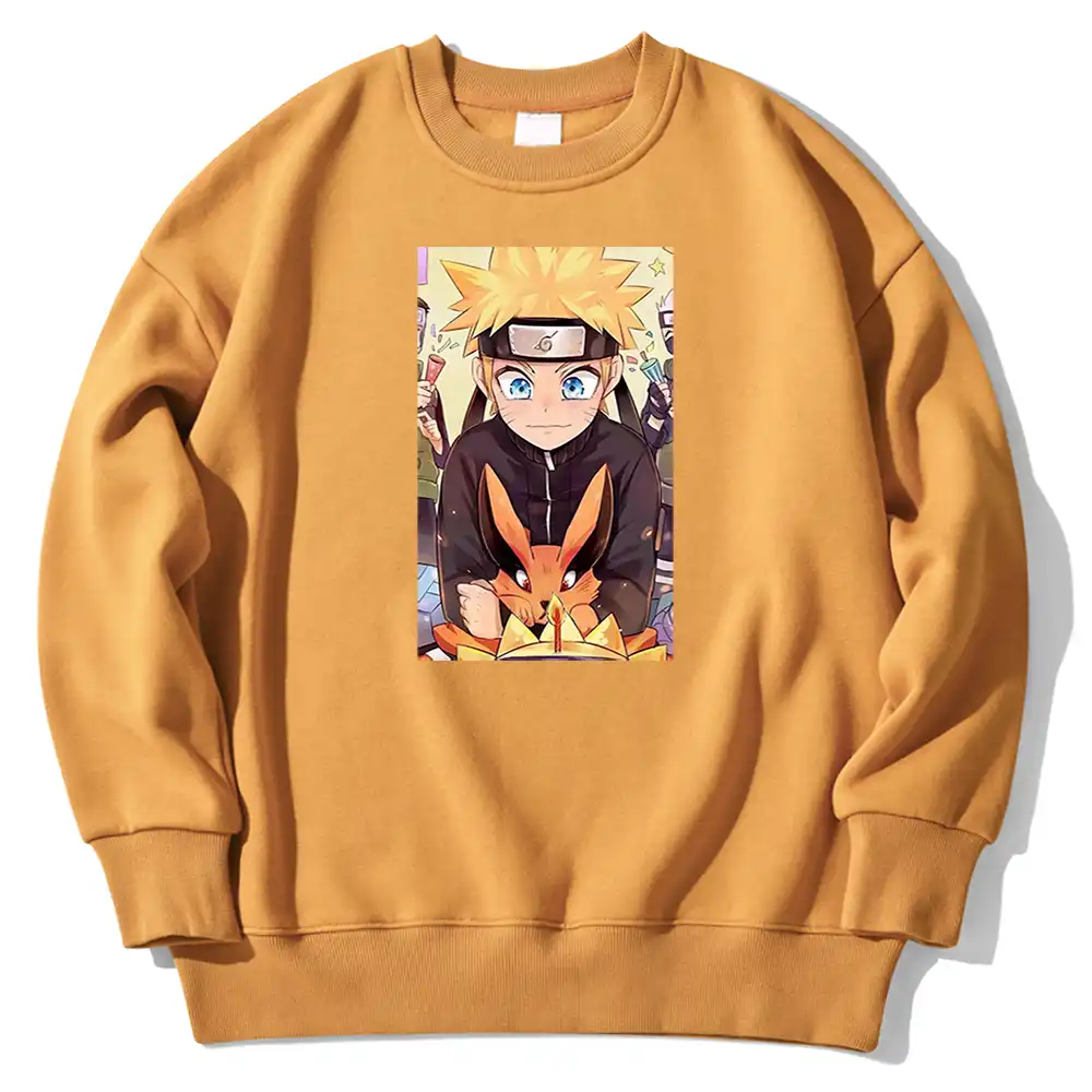 Naruto ナルト ファッションプリントスウェットシャツ日本アニメうずまき男性スポーツウェアファッションストリートメンズスウェット長袖ブランドメンズパーカー パーカー スウェット Aliexpress