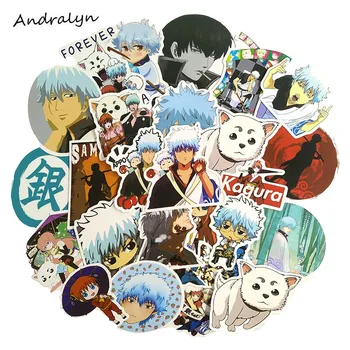 

50 Pcs/Set Anime GINTAMA Cartoon Stickers Toys For Children Skateboard Motorcycle Suitcase Refrigerator Laptop Computer Guitar