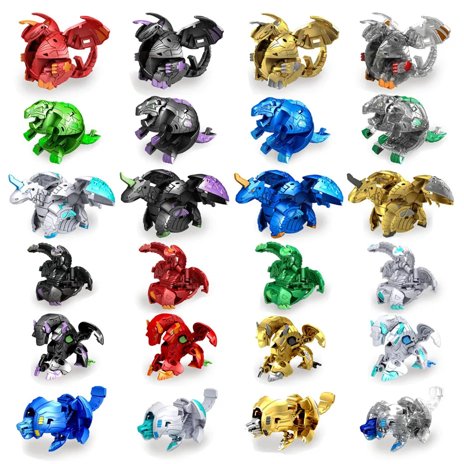 Bakuganes, Dragonoid, 2 pulgadas (aproximadamente 5,1 cm) de alto, figura coleccionable y tarjeta de intercambio, multicolor