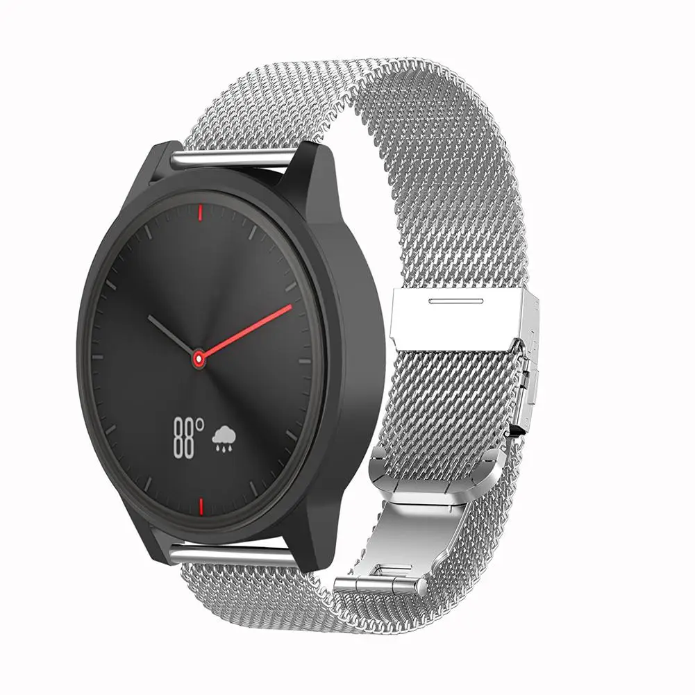 20 мм Миланский металлический ремешок для часов Ремешок для Garmin VIVOMOVE HR Vivoactive 3 Forerunner 645 умный Браслет