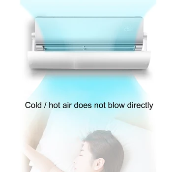 

Household Adjustable Hanging Air Conditioning Cover Windshield Anti-direct Blowing Air Deflector Baffle Shield Wind Shield