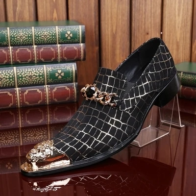 Мужские туфли с острым носком сезон весна-осень мужские офисные из тисненой кожи