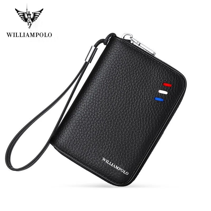 

Men Credit Card Holder Genuine Leather Card Case maleSmall Zipper Coin Pocket Pouch 2018 New Design Man Gift PL185127