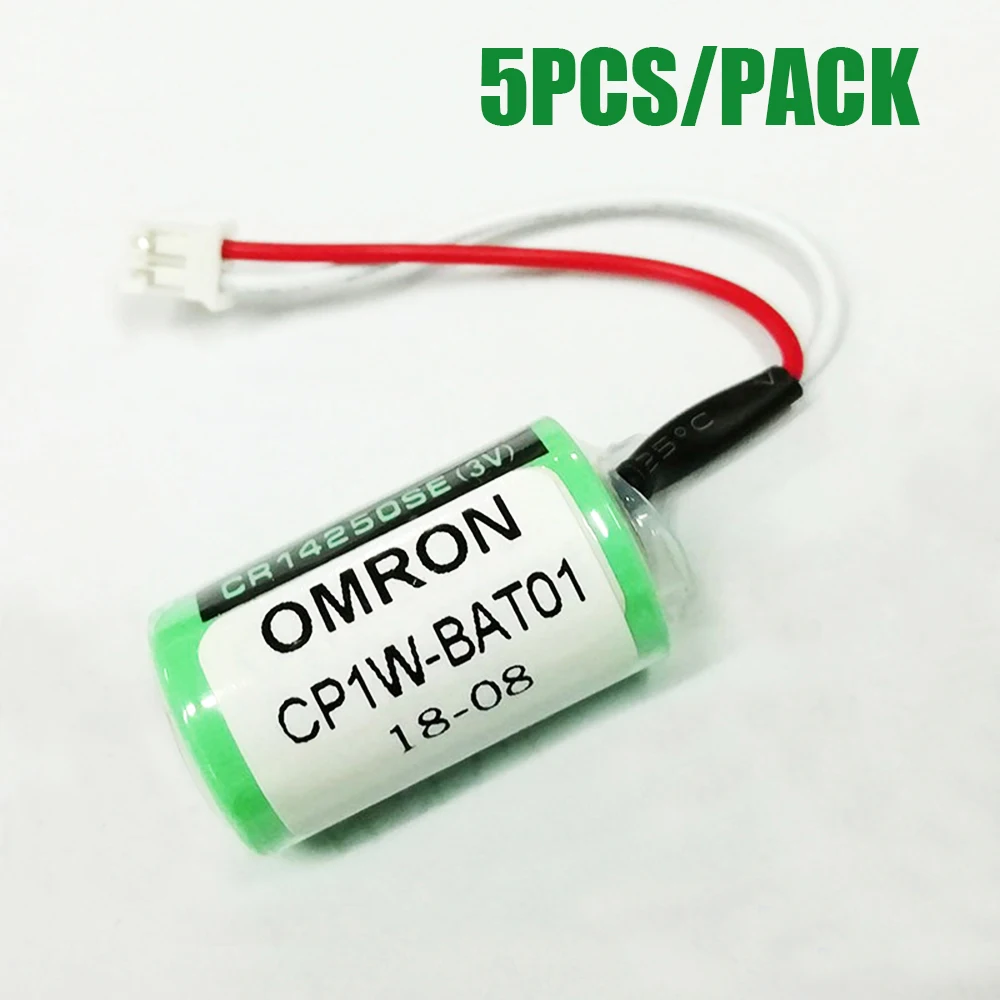 5 шт. в упаковке CP1W-BAT01 CJ1W-BAT01 3V литиевая PLC Батарея для Omron CP1E/CP1H/CP1L/CJ1M CJ1G CJ2M CJ2G не встраеваемых штекеров 1 год гарантии