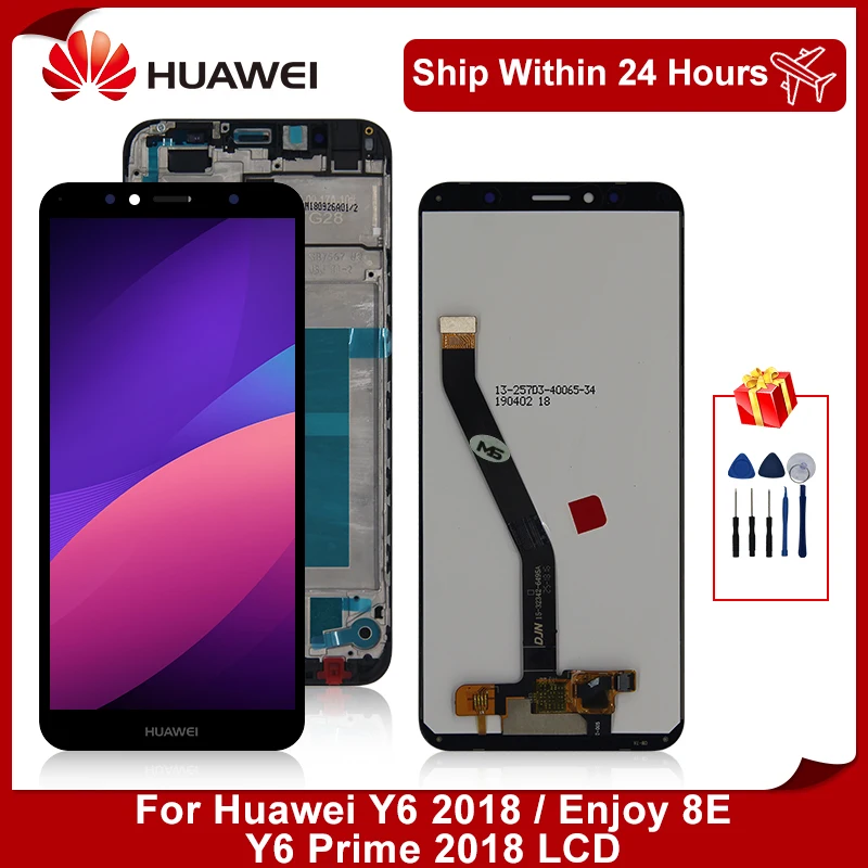 5 7 &quotдля Huawei Y6 2018 жк дисплей Enjoy 8E Prime ATU LX1 L21 LX3 сенсорный экран дигитайзер запасные части|Экраны для мобильных