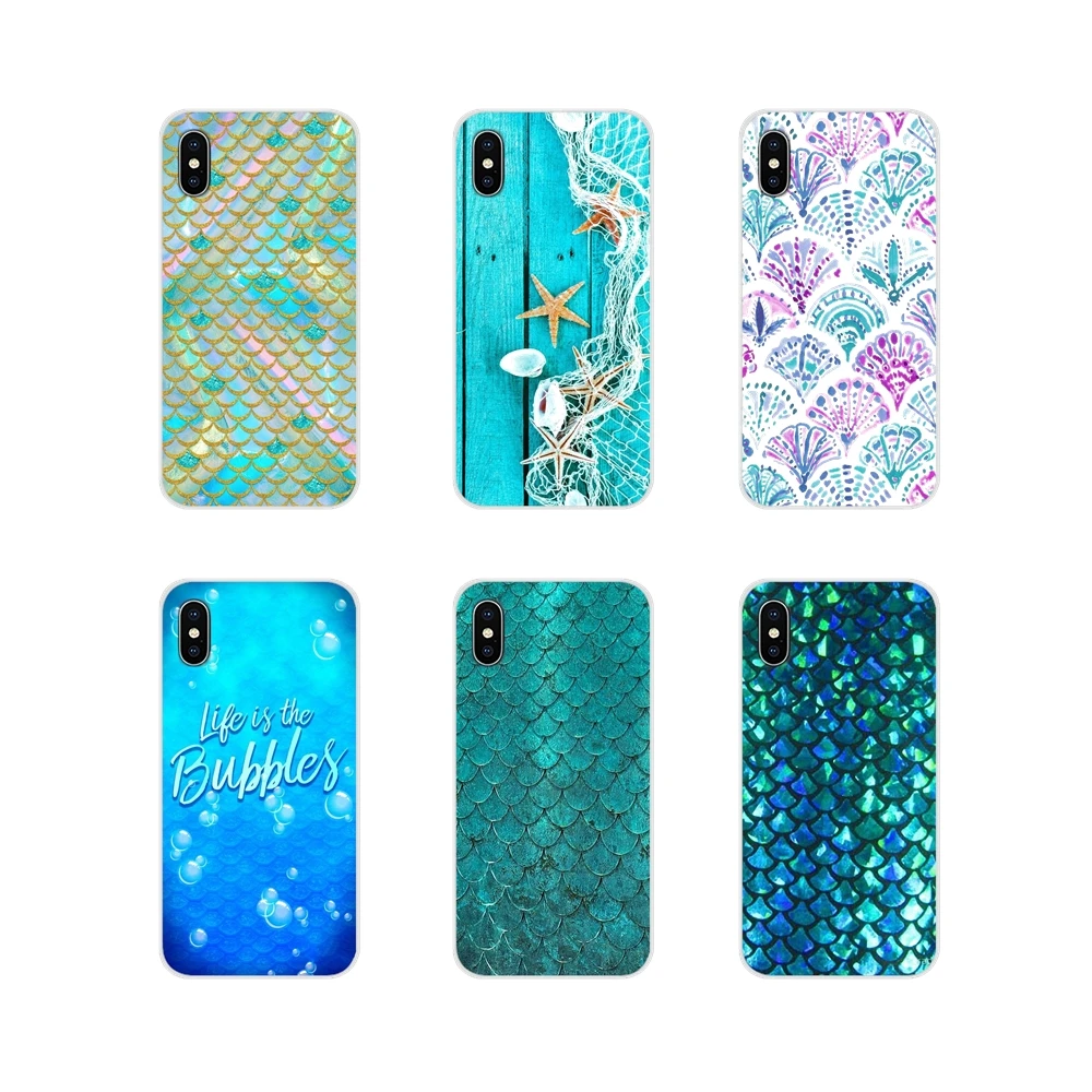 

Transparent Soft Shell Covers Mermaid Tail Scale For Huawei G7 G8 P7 P8 P9 P10 P20 P30 Lite Mini Pro P Smart Plus 2017 2018 2019