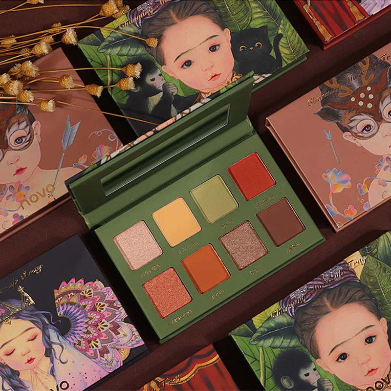

Charming Fairyland 8 Color Eyeshadow Palette Matte Shimmer Glitter Eyes Makeup Waterproof Long lasting Nude Beauty Cosmetic New