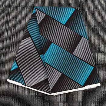 

Yeulion 1Yard Blue Flower Pattern Ankara African Sewing Fabric Polyester Wax Fabric For Women Party Dress Diy Sewing Materials