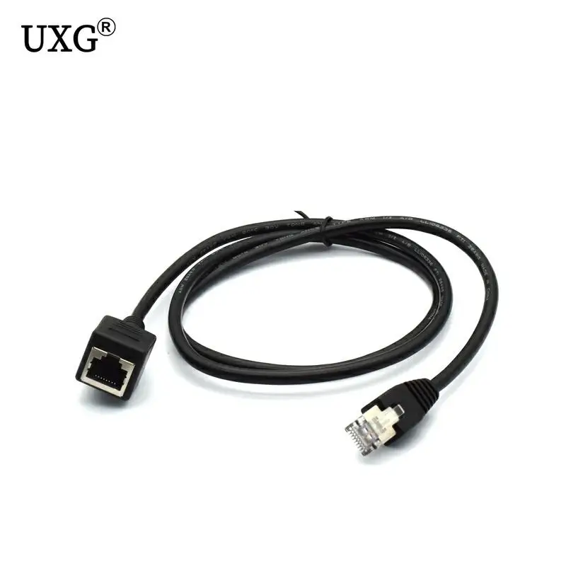 RJ45 male to female network cable extension connector Pure copper core network connector