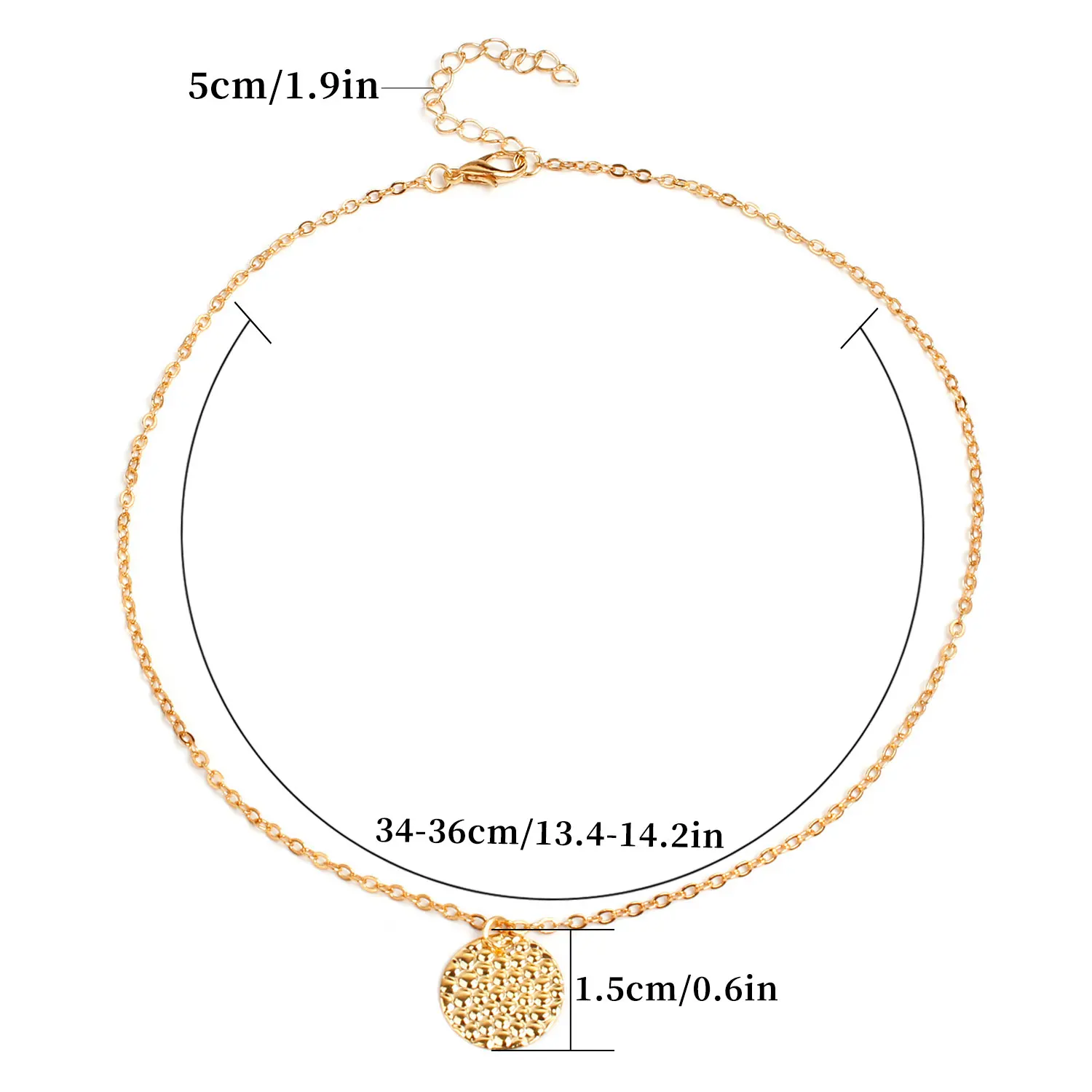 9 Pcs/ Set Simple Classic Alloy Pendant Chain Necklace Women Fashion Gold Moon Star Heart Statement Necklace