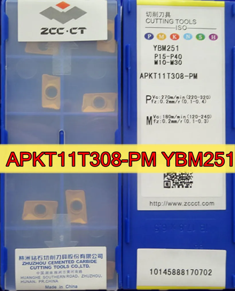 APKT11T304 APKT11T308 APKT11T312-PM YBM251 10pcs 50pcs 100% original ZCC.CT Carbide insert | Инструменты