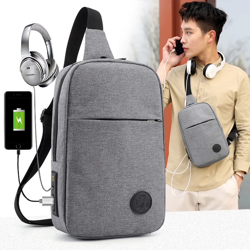 

Men Bag Crossbody Bag 2019 New Style Men Chest Pack Korean-style Oxford Cloth Sling Bag Sports Leisure Bag