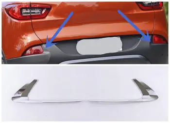 

Car Rear Fog Lights Covers Decoration Lamp Frame Trim ABS Plastic Car Styling For Renault Kadjar 2015 2016 2017 2018 Accessories
