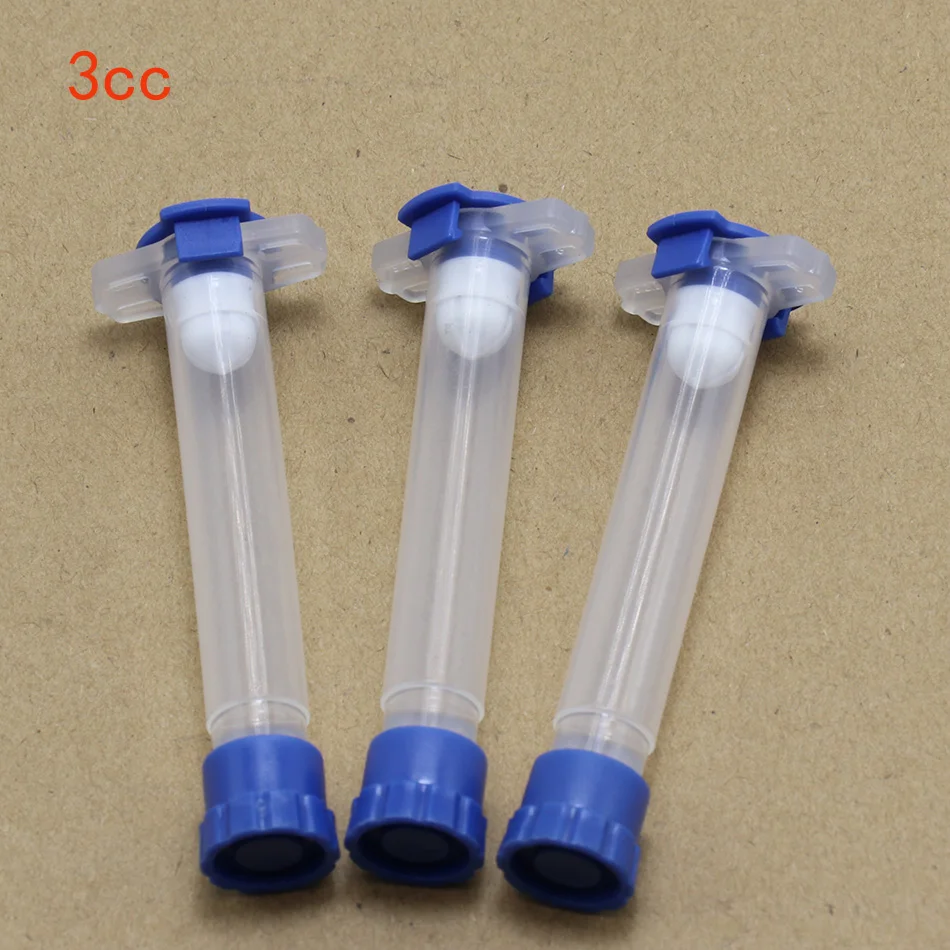 USA Type 3CC 5CC 10CC 30CC 50CC Dispensing Needle Tips Plastic Industrial Syringe Barrel Liquid Dispenser