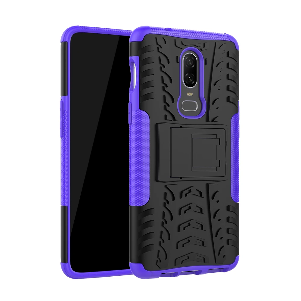 cellphone pouch Defender Stand TPU PC Shockproof Protective Silicone Plastic Armor Hard Cover Phone Case For One Plus 8T 8 6 5T 6T 7 7T Pro Nord mobile flip cover Cases & Covers