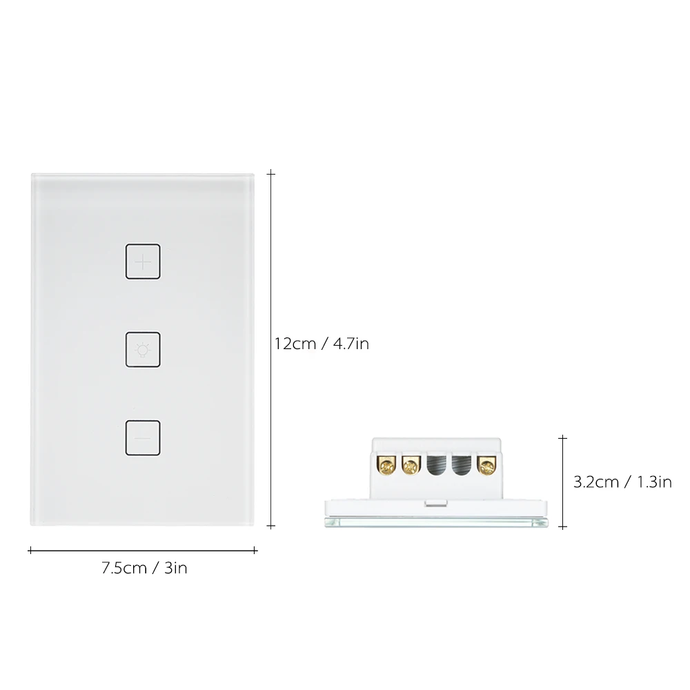 

Hot Smart Touch US/EU Glass Light Switch Wireless Wifi APP Remote Control Dimmer Switch No Hub Required Work