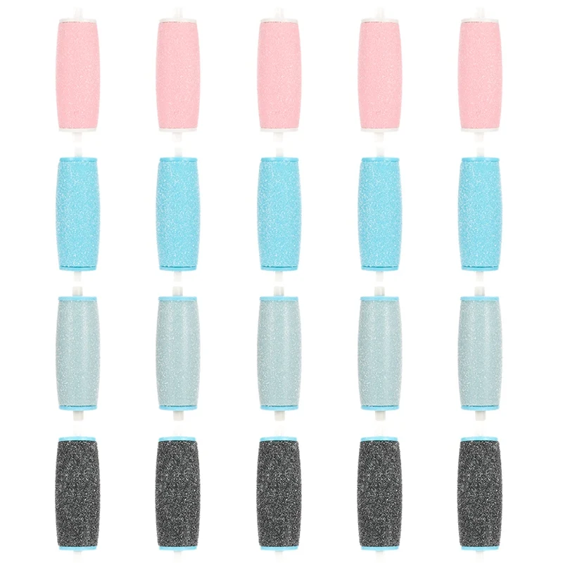 20pcs 20 шт. Новое поступление, инструмент для ухода за ногами, головки Pedi для удаления твердой кожи, замена заправок, ролики для пилочки Scholls, инструмент для ухода за ногами - Цвет: 20pcs