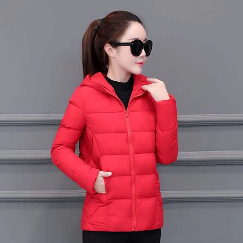 

Winter Jacket Women 2019 New Fashion Slim Female Coat Parka Down Cotton Clothing womens winter coats NS4388