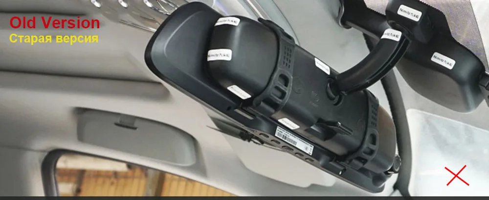 HGDO 1" сенсорный экран Камера заднего вида Зеркало Dash камера FHD 1080P Автомобильный видеорегистратор с функцией ночного видения Dash Cam Авто Вождение рекордер Dashcam