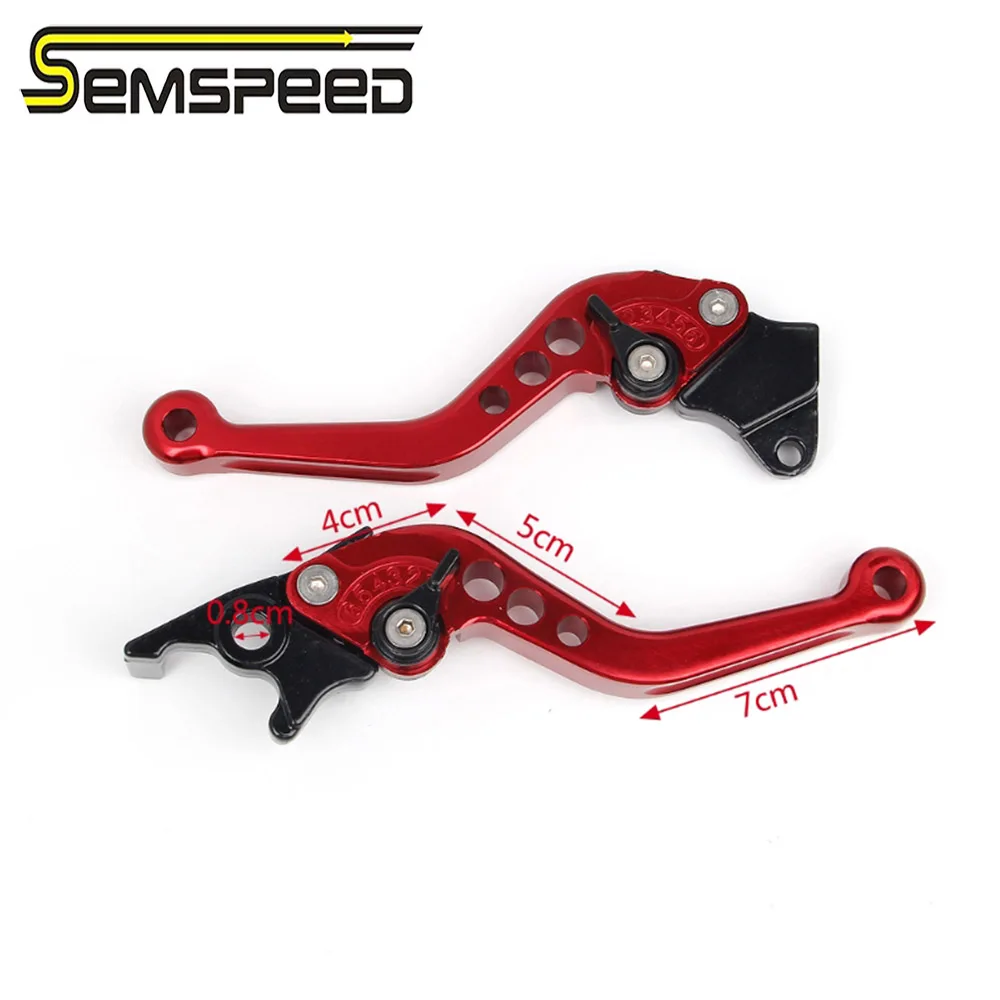 SEMSPEED логотип MT-07 короткие рычаги для YAMAHA MT-07 MT 07 MT07 Запчасти мотоциклов сцепные рычаги