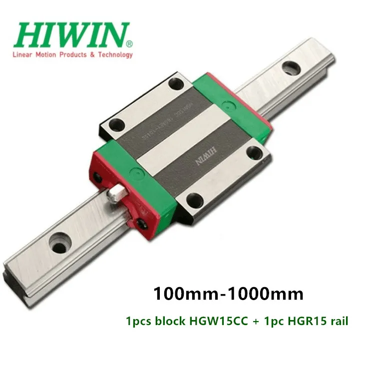 Оригинальный HIWIN xy стол 1 шт. фланец скользящий блок каретка HGW15CC + HGR15 линейная