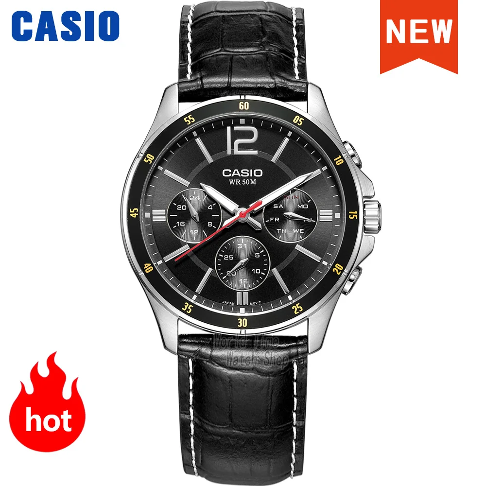 Casio мужские Часы наручные роскошные кварцевые водонепроницаемые 50 м военные