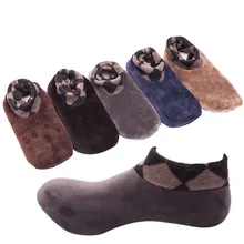 Новинка; теплые зимние носки для мужчин и женщин; нескользящие домашние мягкие Повседневные тапочки; чулочно-носочные изделия