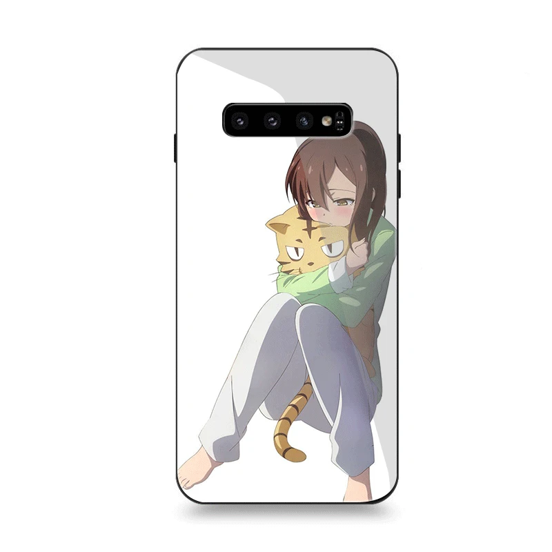 Чехол стекло для samsung A10 A20 A30 A40 A50 A60 A70 S7 Edge S8 Plus Note 8 9 S10 чехол для питомца девушка сакурасу Аояма Нанами - Цвет: G8