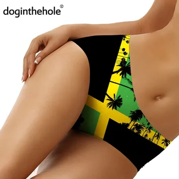 

2020 Fashion New Jamaica Flag Printed Women Sexy Seamless Panties Summer Comfortable Underwear Teen Girls Casual Briefs Lingerie