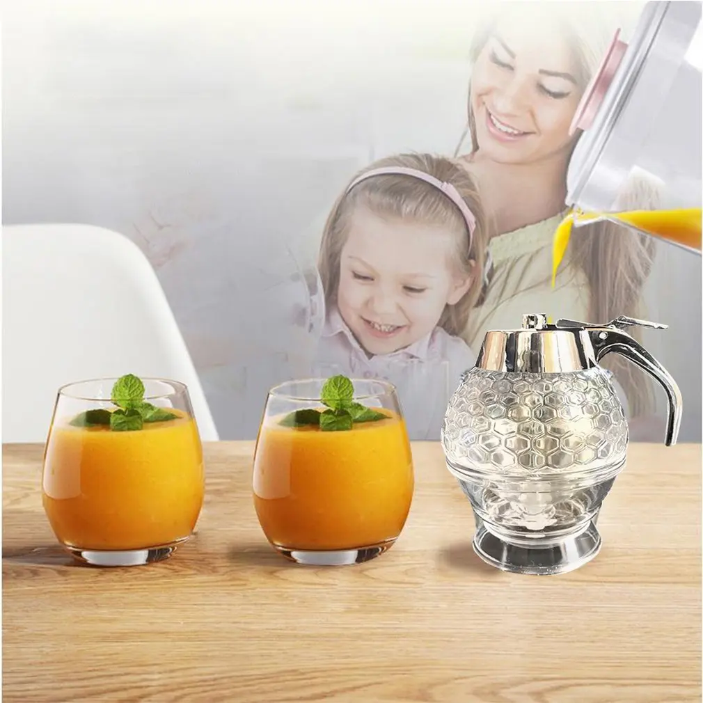 Дозатор для медового сиропа, горшок, банка, 1Cup Hive, с подставкой-триггером, акриловый соковыжималка, дистрибьютор