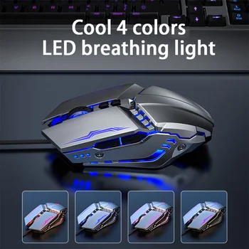 

Wired Gaming Mouse Gamer 3200DPI USB Ergonomic Mouse Computer Office Sound Silent USB Optical Mice For Macbook Laptop PC