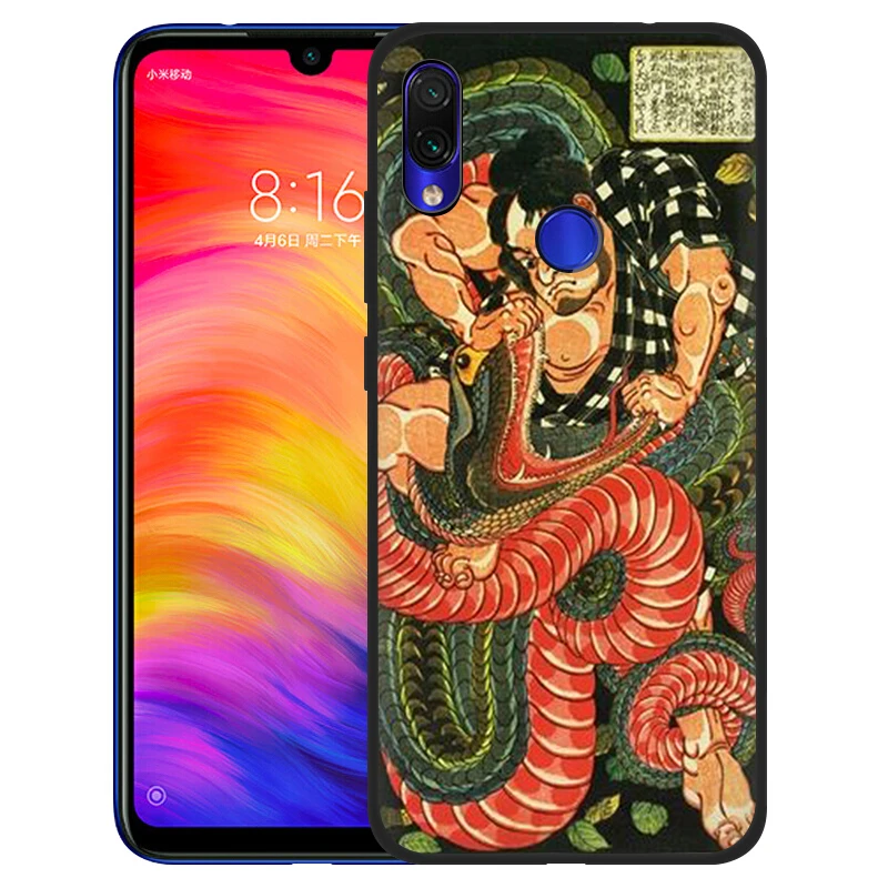 B4 EWAU японский Ukiyo-e Art силиконовый чехол для телефона для Xiaomi Redmi 8A 4A 4X5 plus 5A 6 pro 6A 7 7A S2 GO K20 pro - Цвет: B4