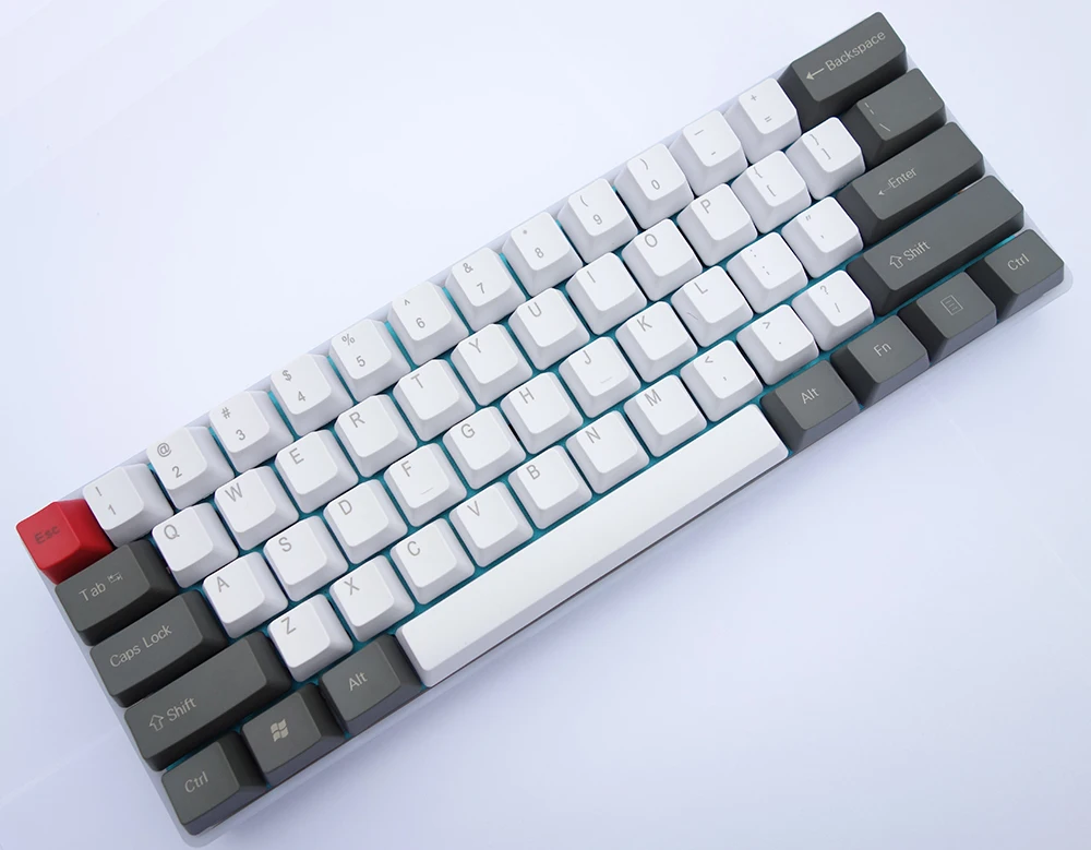 GH60 механическая клавиатура DIY Пластик чехол прошитый с QMK прошивки программируемый покер чистый HHKB Minila XD60 XD60