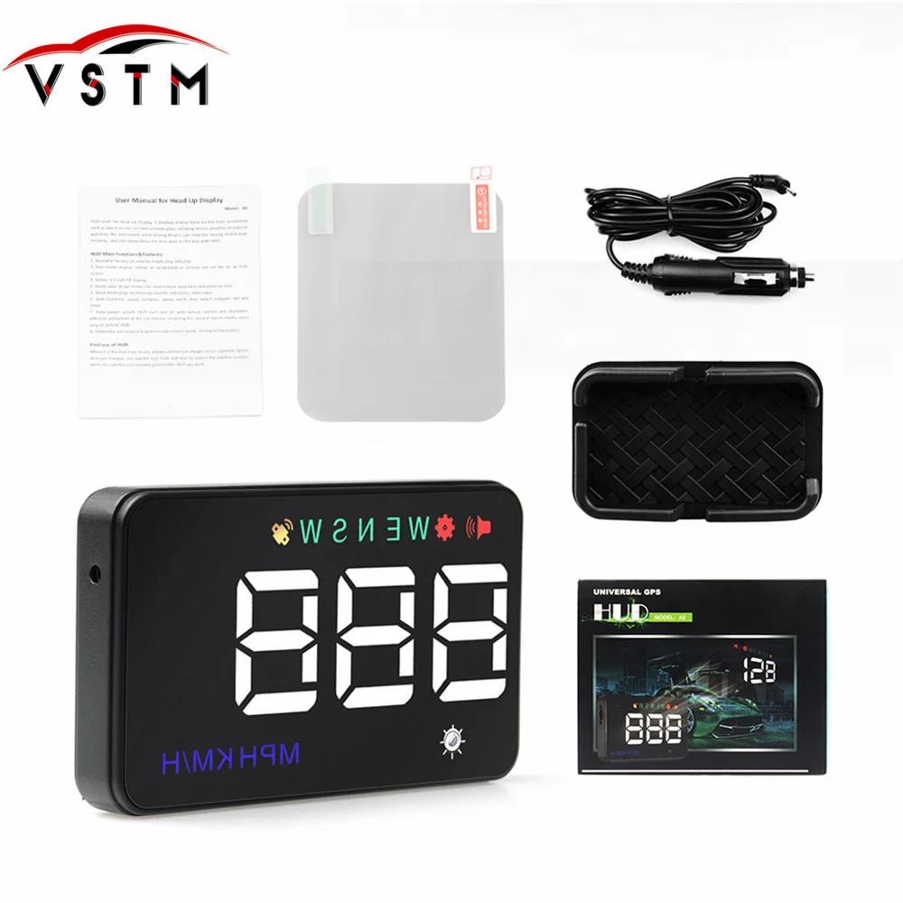 Оригинальная коллекция Оригинальный восхитительный HUD A5 3 5 дюймов OBD II лобовое