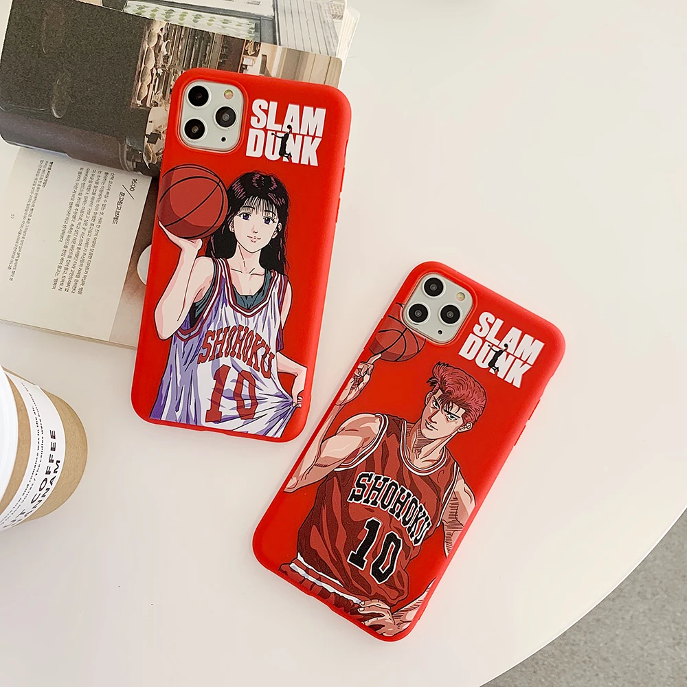 

Cartoon Cute Print Soft TPU Cases For iPhone 6S 8 7 6 S Plus Matte Back Coque For iPhone X 11 Pro XS Max XR Phone Case basketbal