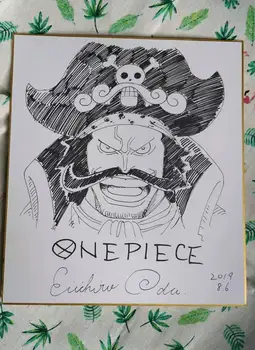

hand drawn Eiichiro Oda ONE PIECE autographed Shikishi Art Board rare 27*24cm 92019B