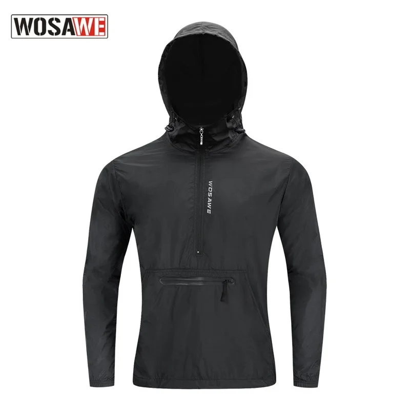 Men's Windbreakers Hooded Ultralight Windproof Waterproof Cycling