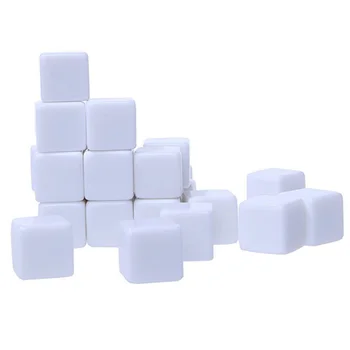 

10 pcs/set White Blank Dice 16MM Dice Standard 6 Sided Decider DIY Dice Game Acessorios