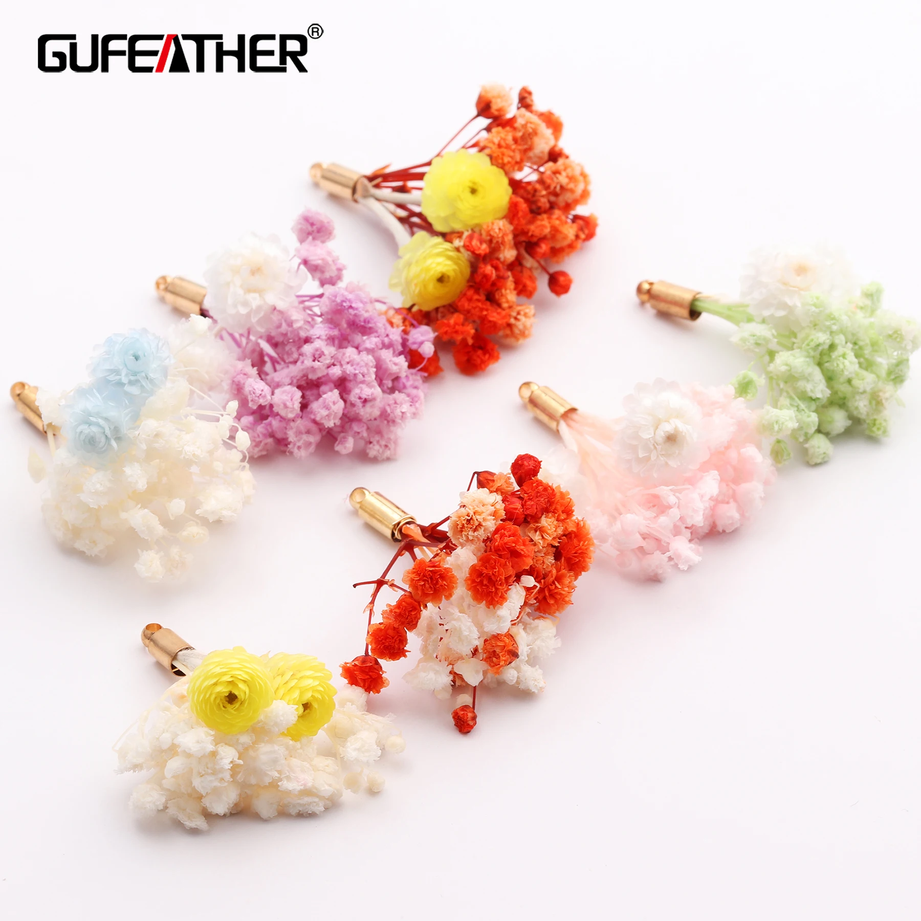 GUFEATHER M450 ювелирные аксессуары бессмертный цветок diy кулон серьги ручная работа