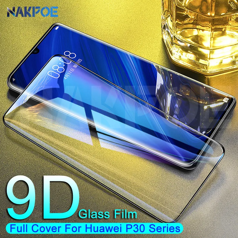 

9D Full Cover Tempered Glass For Huawei P30 P20 P10 Lite Plus Screen Protector Huawei P30 P20 Pro P Smart Safety Protective Film