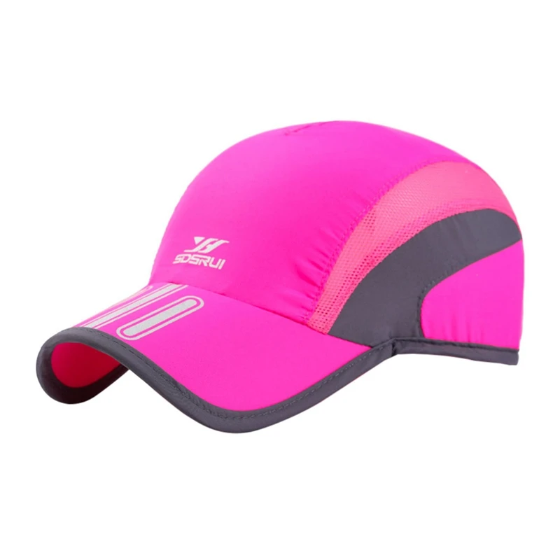 Light Red Бейсболка для улицы, летняя быстросохнущая защита от ультрафиолета, от солнца, головной убор, спортивная одежда для улицы с регулируемой застежкой сзади - Цвет: Light Red