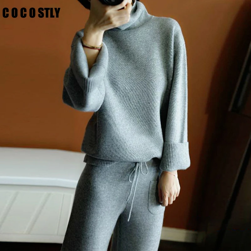 Cashmere pants and sweater set Clearance
