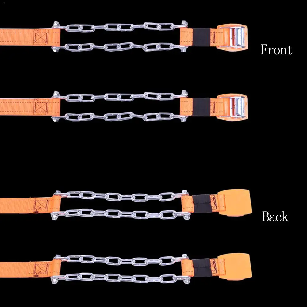 1 шт. противоскользящая марганцевая стальная цепь Снежная грязь автомобильный ремень безопасности клип-на цепь для автомобиля грузовик внедорожник подходит для ледяной дороги