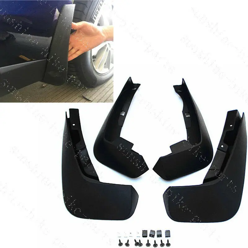 Auto Lh & Rh Side Fender Mud Flaps Paraspruzzi 4Pcs Per Jaguar F-Pace 2016-Up