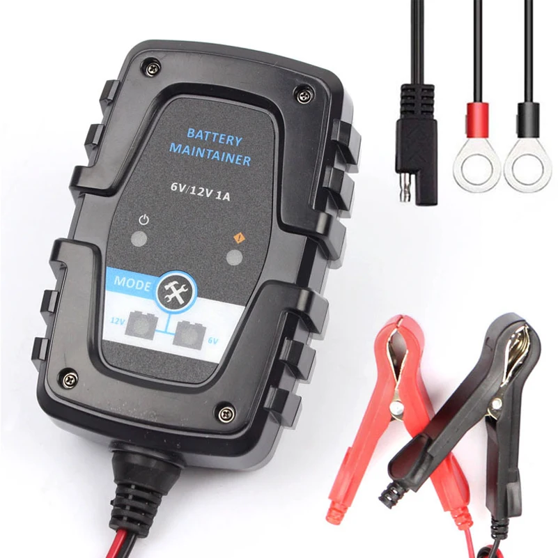 

6V 12V 1A Automatic Smart Battery Charger Maintainer with SAE Connector Fast Charge for Car Motorcycle Scooter Battery Charger