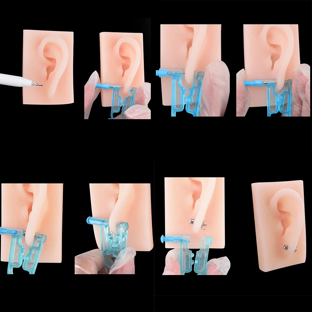 10/6/5/4/2/1Pcs Disposable Painless Ear Piercing Gun Healthy Sterile Puncture Tool Without Inflammation for Earrings ear piercing gun